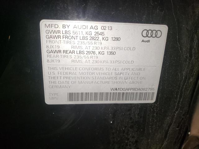 VIN WA1DGAFP8DA062795 2013 Audi Q5, Premium Plus no.10