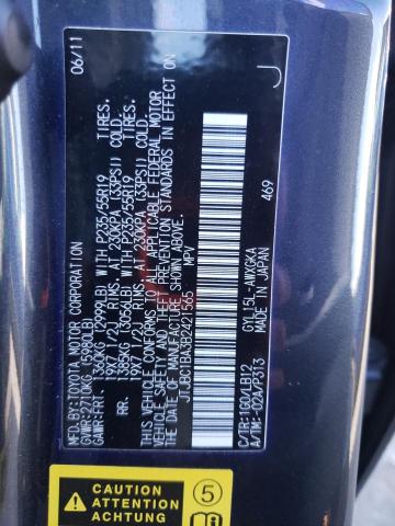 2011 LEXUS RX 450 JTJBC1BA3B2421565