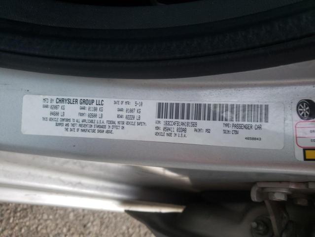 2010 DODGE AVENGER SX 1B3CC4FB1AN181569