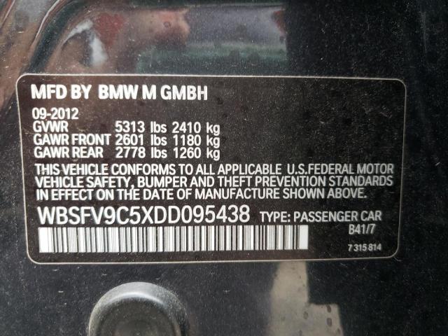 2013 BMW M5 WBSFV9C5XDD095438