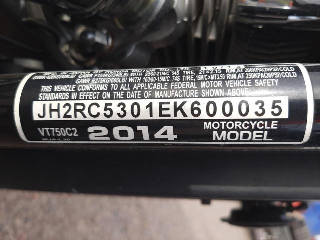 2014 HONDA VT750 C2 JH2RC5301EK600035