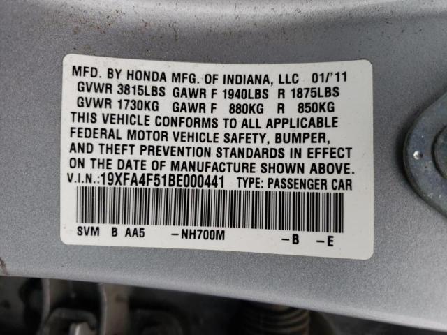 2011 HONDA CIVIC GX 19XFA4F51BE000441
