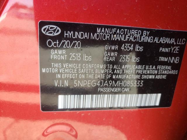 5NPEG4JA9MH085333 Hyundai Sonata Se 2021. Фото: 9