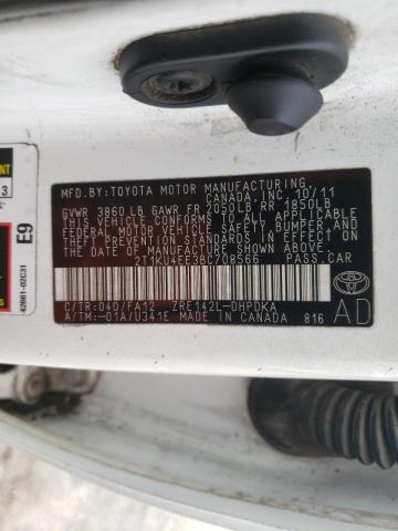 2011 TOYOTA MATRIX 2T1KU4EE3BC708566