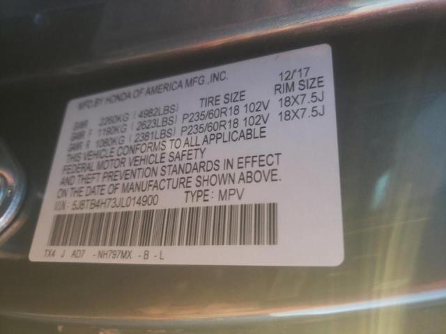 2018 ACURA RDX ADVANC 5J8TB4H73JL014900