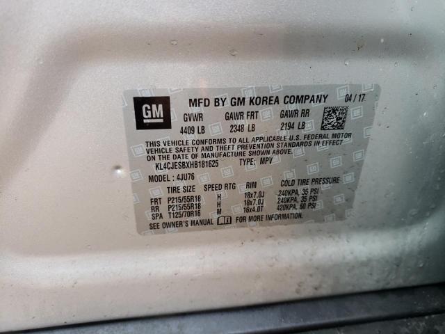 KL4CJESBXHB181625 Buick Encore Pre 2017. Фото: 9
