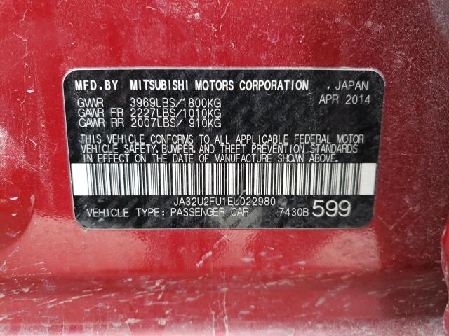 2015 MITSUBISHI LANCER JA32U2FU1EU022980