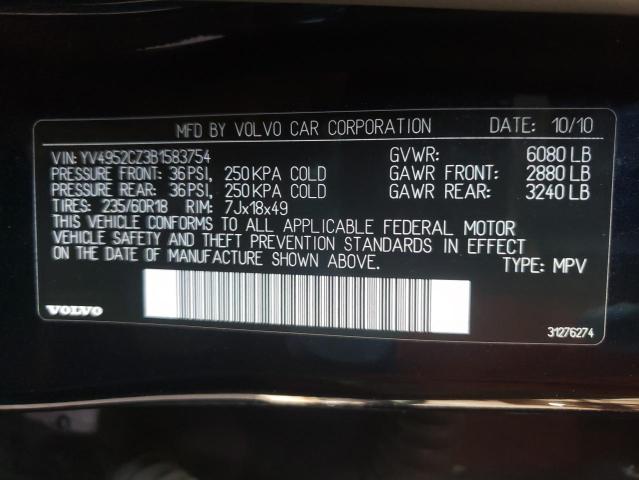2011 VOLVO XC90 3.2 YV4952CZ3B1583754