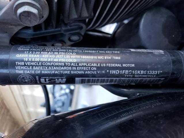 2019 HARLEY-DAVIDSON FLHR 1HD1FBC16KB613331