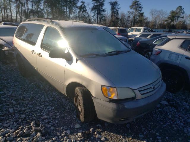Salvage cars for sale from Copart Cartersville, GA: 2001 Toyota Sienna CE