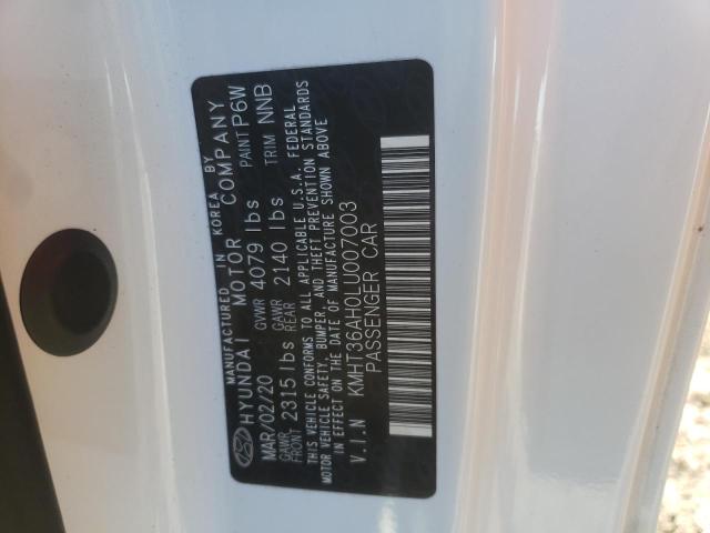 2020 HYUNDAI VELOSTER N KMHT36AH0LU007003