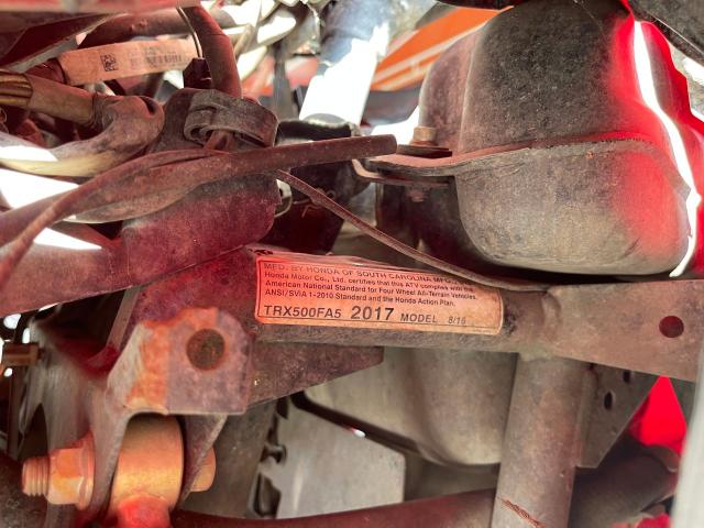 2017 HONDA TRX500 FA 1HFTE4602H4200272
