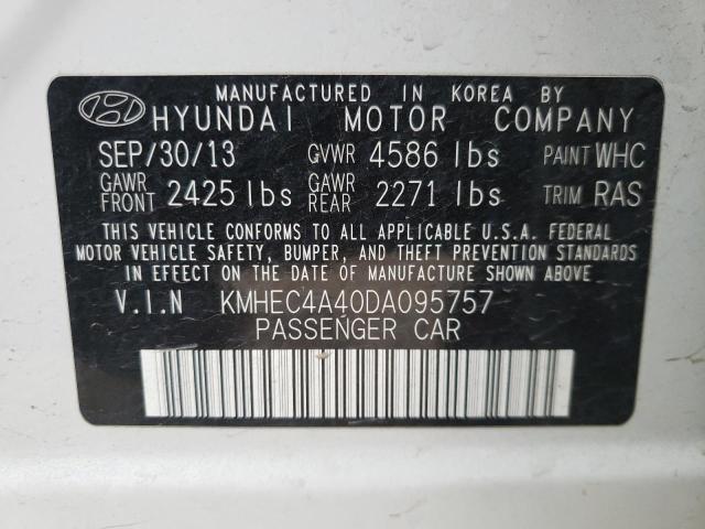 2013 HYUNDAI SONATA HYB - KMHEC4A40DA095757