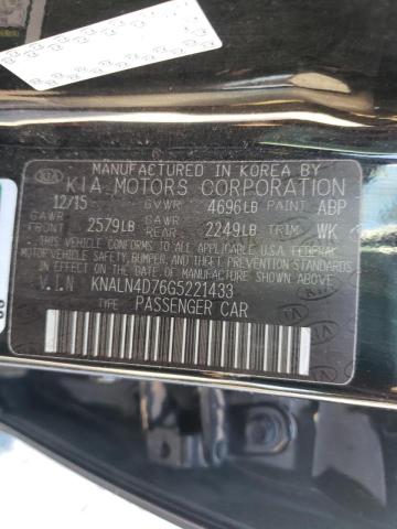 2016 KIA CADENZA LU KNALN4D76G5221433