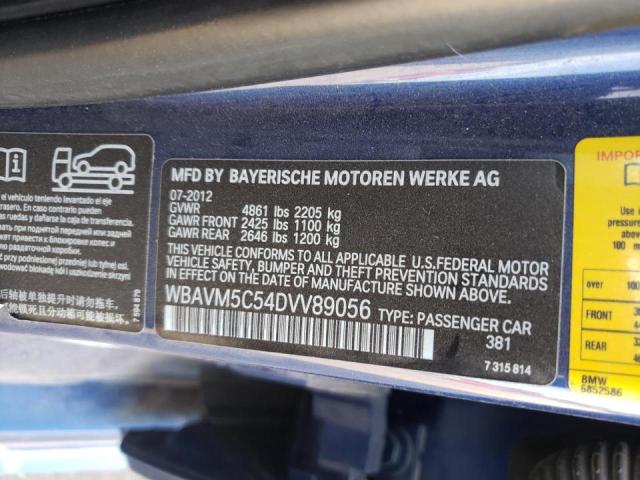 2013 BMW X1 XDRIVE3 WBAVM5C54DVV89056
