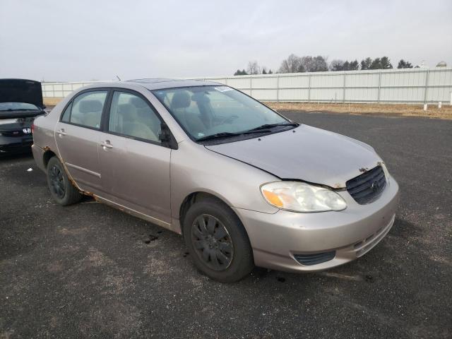 Salvage cars for sale from Copart Mcfarland, WI: 2003 Toyota Corolla CE