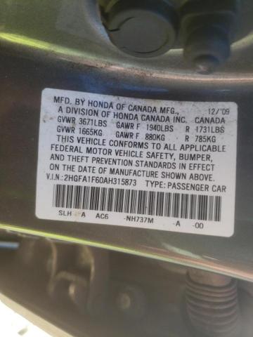 2010 HONDA CIVIC LX-S 2HGFA1F60AH315873