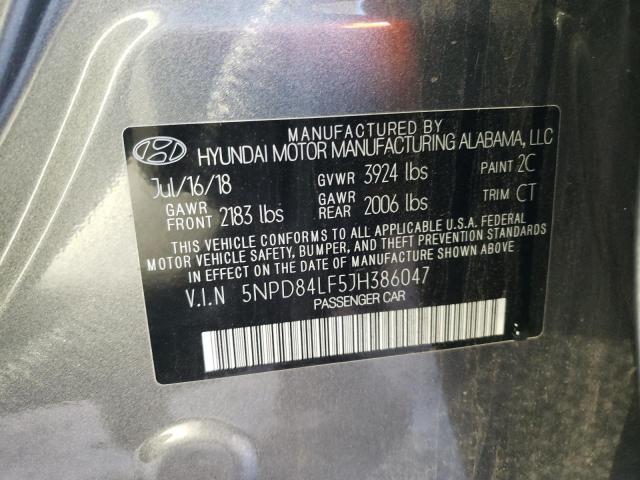 5NPD84LF5JH386047 Hyundai Elantra Se 2018. Фото: 9
