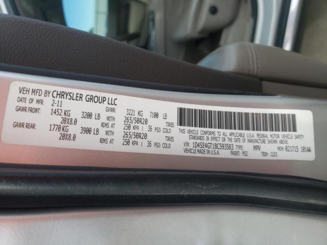 2011 DODGE DURANGO CR 1D4SE4GT1BC593583