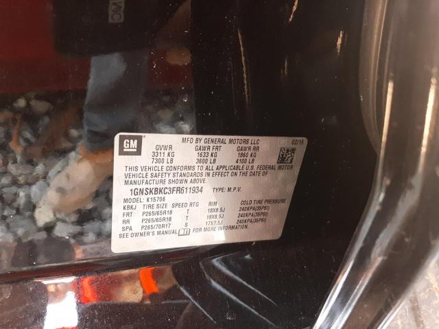 2015 CHEVROLET TAHOE K150 - 1GNSKBKC3FR611934