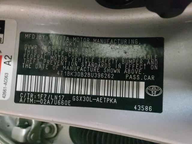 2011 TOYOTA AVALON BAS 4T1BK3DB2BU396262