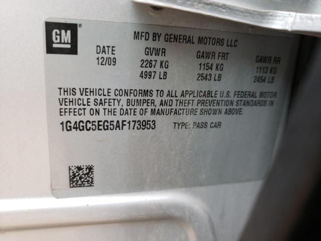 2010 BUICK LACROSSE C 1G4GC5EG5AF173953