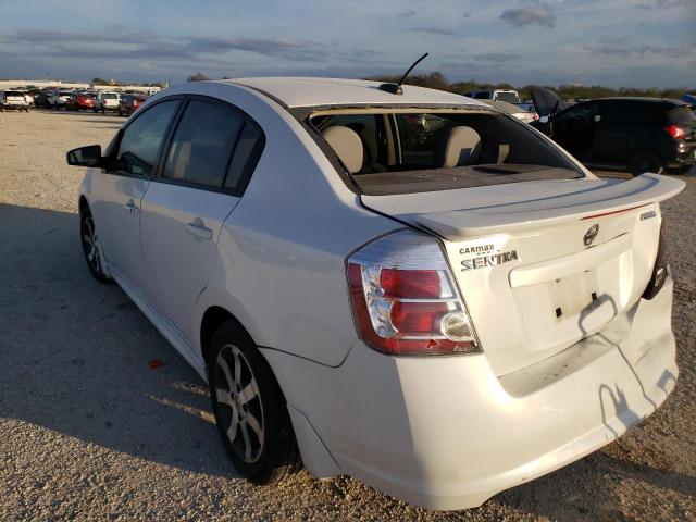 2012 NISSAN SENTRA 2.0 3N1AB6AP8CL656650
