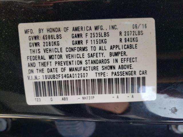 2016 ACURA TLX TECH - 19UUB2F54GA012507