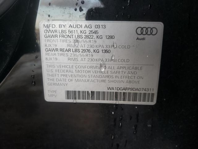 VIN WA1DGAFP9DA074311 2013 Audi Q5, Premium Plus no.10