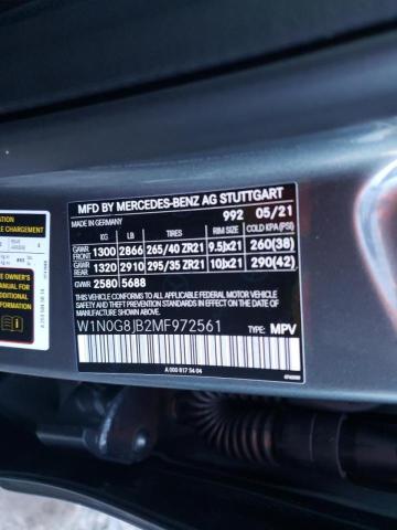 2021 MERCEDES-BENZ GLC 63 4MA W1N0G8JB2MF972561