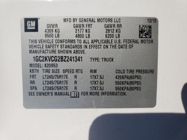 1GC2KVCG2BZ241341 Chevrolet Silverado 2011. Фото: 9
