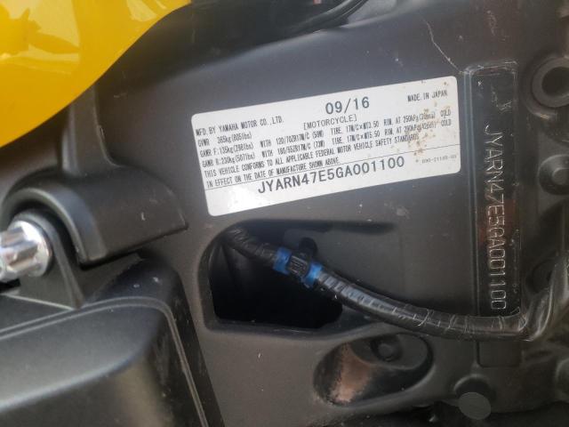 2016 YAMAHA XSR900 60T JYARN47E5GA001100