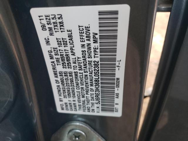 2011 HONDA CR-V 5J6RE3H36BL052382