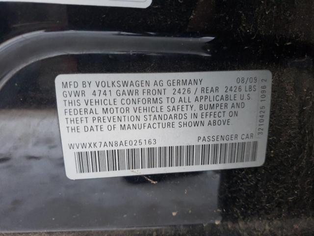 2010 VOLKSWAGEN PASSAT KOM WVWXK7AN8AE025163