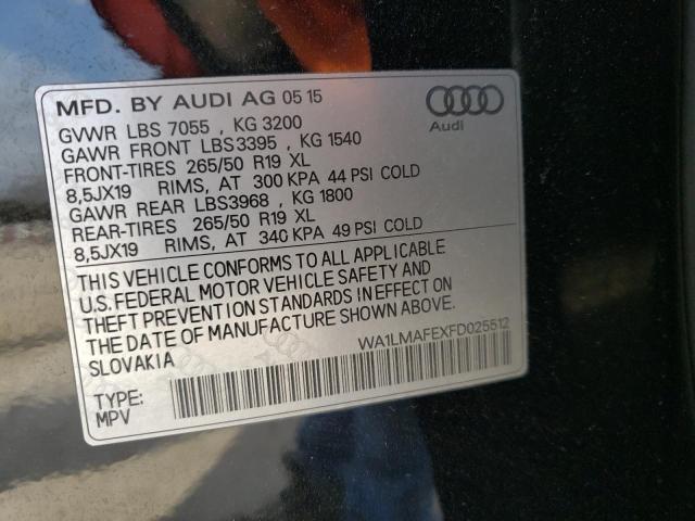 2015 AUDI Q7 TDI PRE WA1LMAFEXFD025512
