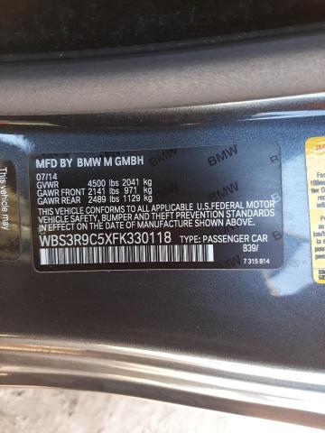 2015 BMW M4 WBS3R9C5XFK330118
