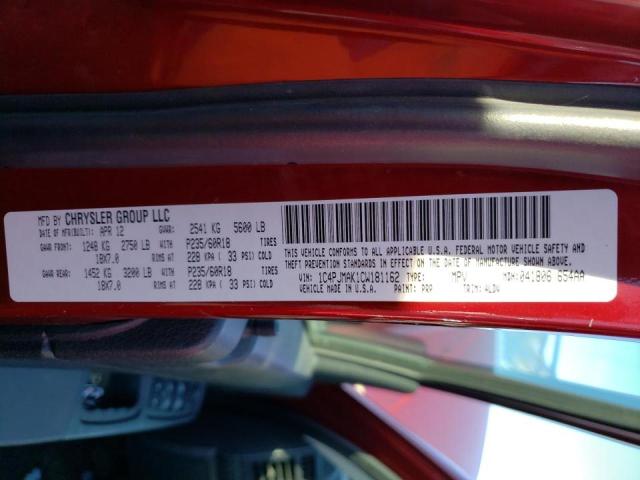 2012 JEEP LIBERTY SP 1C4PJMAK1CW181162