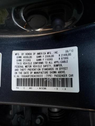 2012 ACURA TL 19UUA8F29CA036033