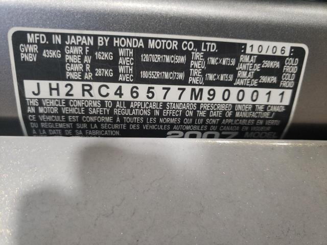 2007 HONDA VFR800 JH2RC46577M900011