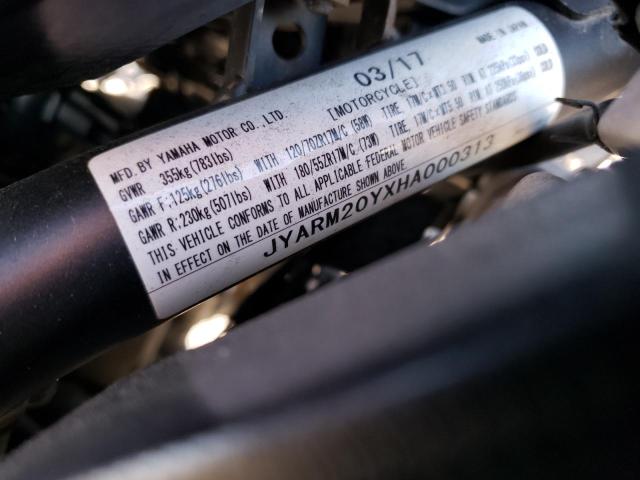 2017 YAMAHA FZ07A C JYARM20YXHA000313