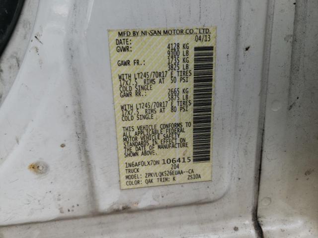 2013 NISSAN NV 2500 1N6AF0LX7DN106415