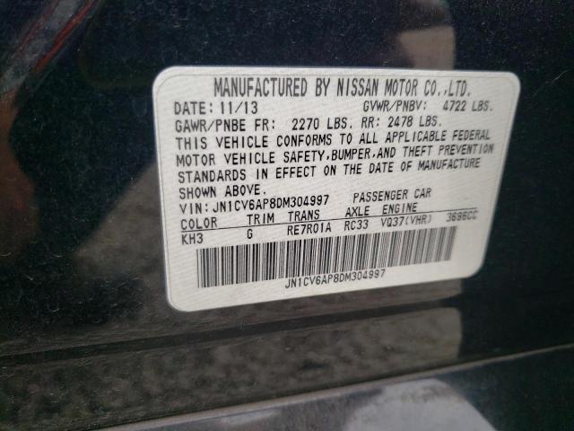 2013 INFINITI G37 BASE JN1CV6AP8DM304997