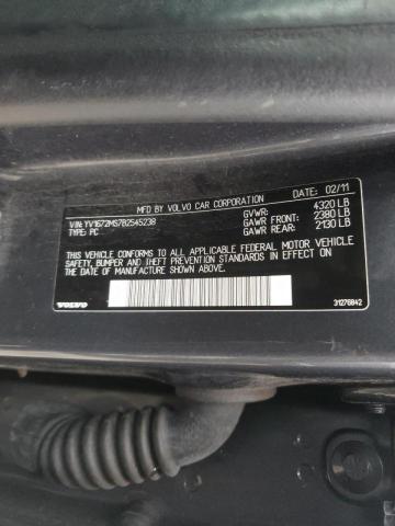 2011 VOLVO S40 T5 YV1672MS7B2545238