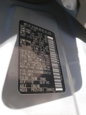 2021 NISSAN ROGUE PLAT JN8AT3DD9MW304722