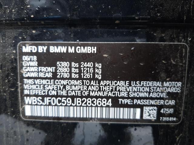 2018 BMW M5 WBSJF0C59JB283684