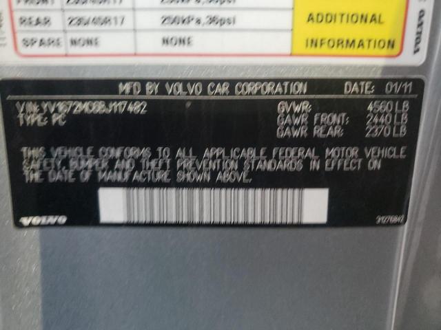 2011 VOLVO C70 T5 YV1672MC6BJ117482