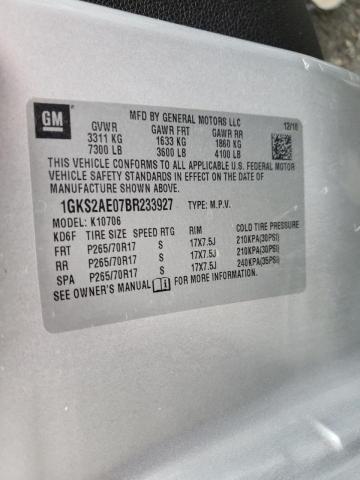 2011 GMC YUKON SLE 1GKS2AE07BR233927