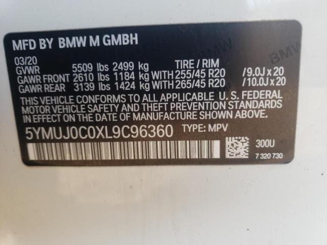 2020 BMW X4 M COMPE 5YMUJ0C0XL9C96360