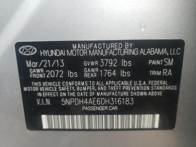 5NPDH4AE6DH316183 Hyundai Elantra Gl 2013. Фото: 9