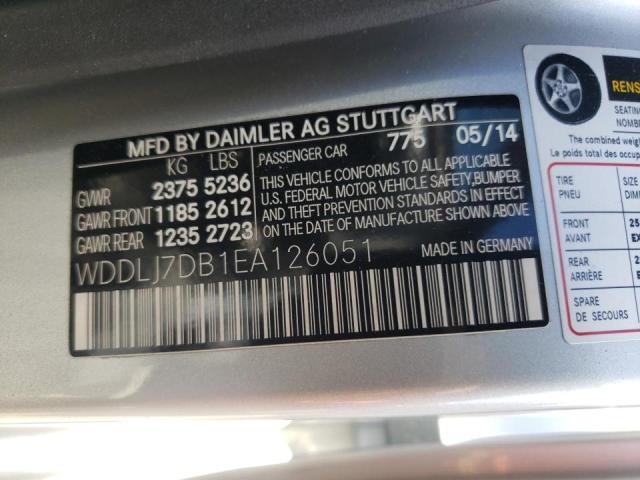 2014 MERCEDES-BENZ CLS550 WDDLJ7DB1EA126051
